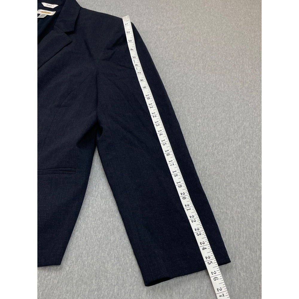 Talbots‎ Blazer Womens 18 Blend Navy Blue Wool Stretch 2-Button Single Breast - Picture 6 of 8